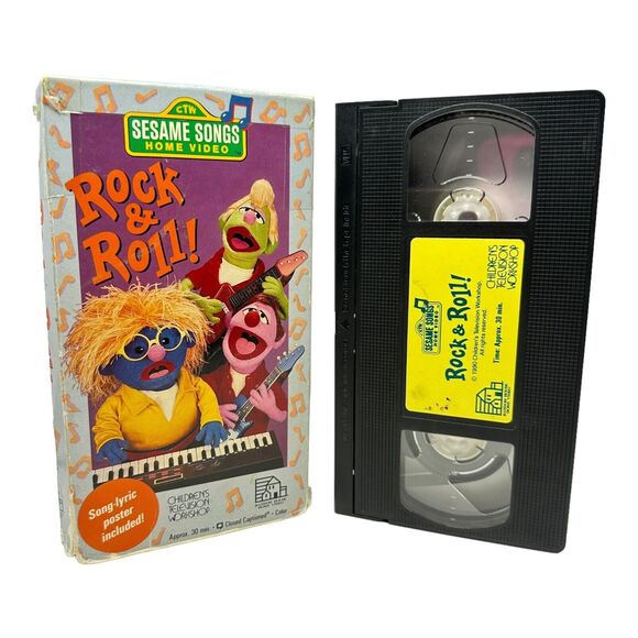 Sesame Street Songs - Rock & Roll VHS 1990 Classic Kids Music Movie Film - Picture 1 of 5